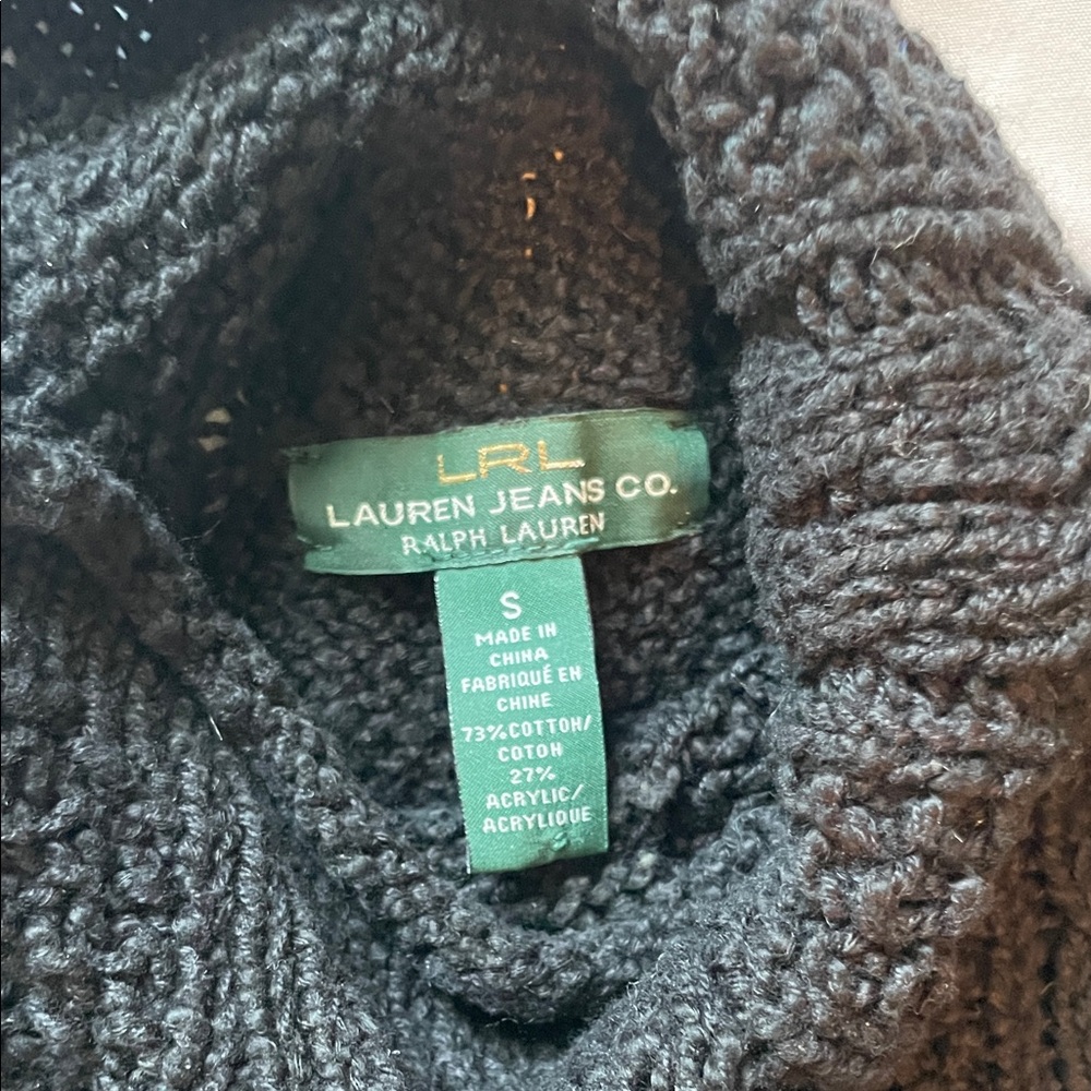 Lauren Ralph Lauren Black Turtleneck Sweater - Picture 5 of 9